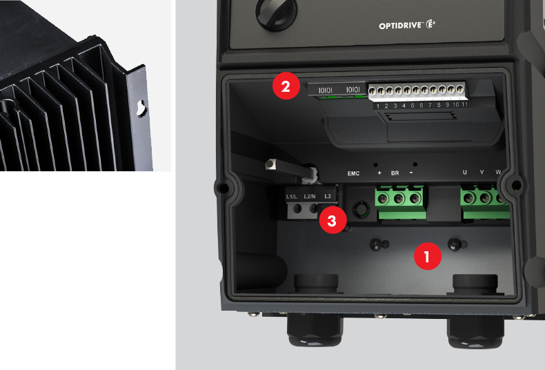 Optidrive Eco IP66 Internals